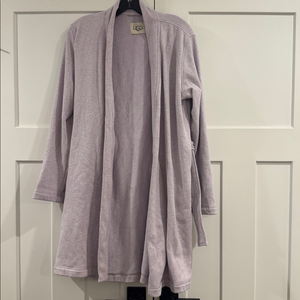 Ugg Blanche II Fleece Robe, Purple Lilac Frost, Size Small - Picture 3 of 7